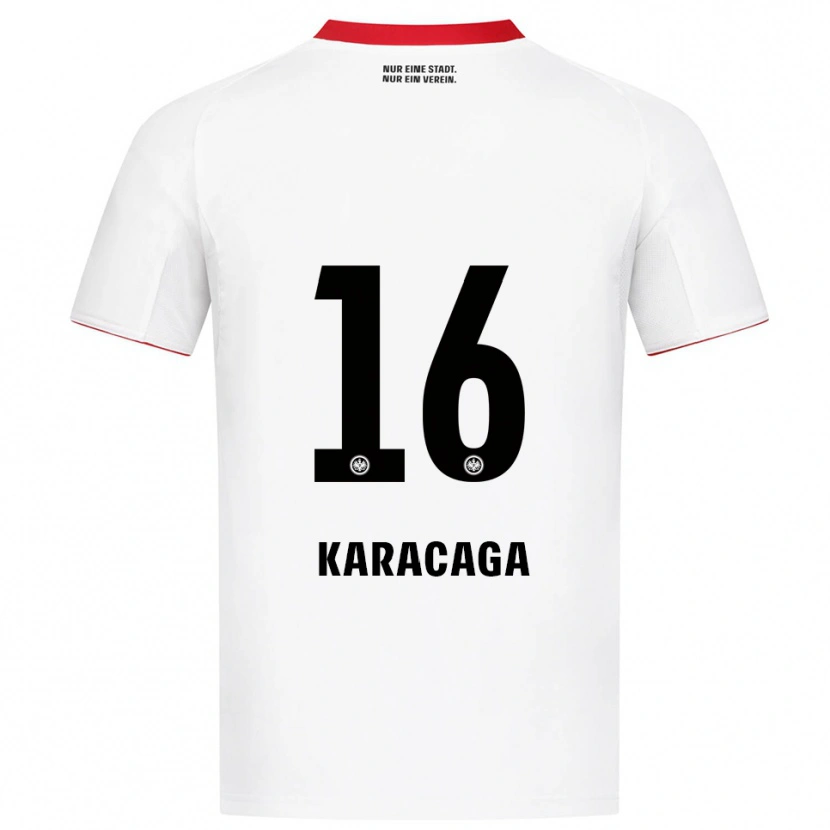 Danxen Women Tom Karacaga #16 White Red Away Jersey 2025/26 T-Shirt