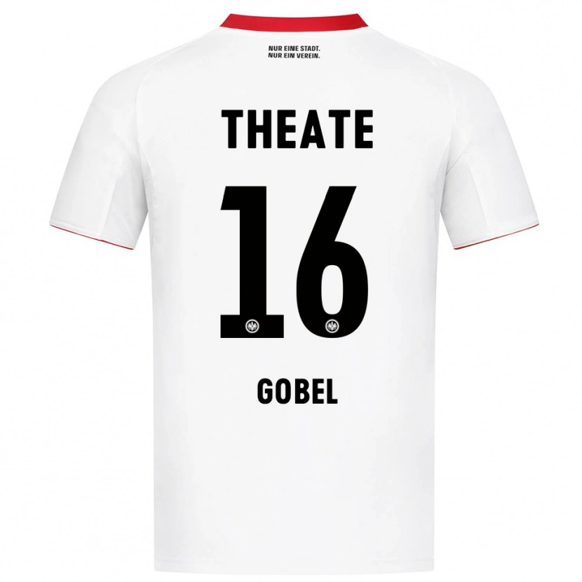 Danxen Women Marlon Göbel #16 White Red Away Jersey 2025/26 T-Shirt
