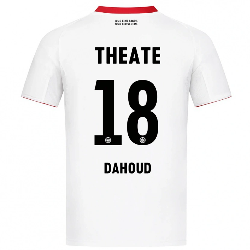 Danxen Women Mahmoud Dahoud #18 White Red Away Jersey 2025/26 T-Shirt