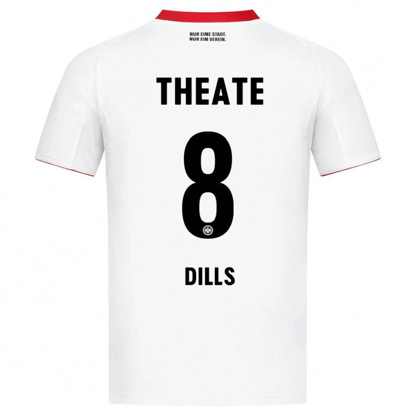 Danxen Women Marvin Dills #8 White Red Away Jersey 2025/26 T-Shirt