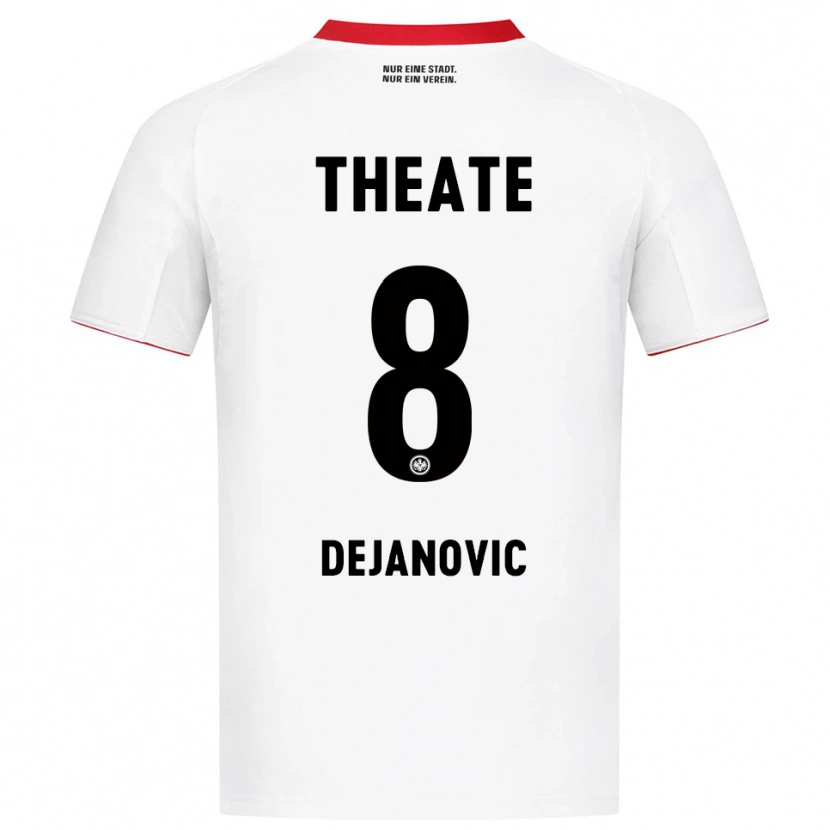 Danxen Women Daniel Dejanovic #8 White Red Away Jersey 2025/26 T-Shirt