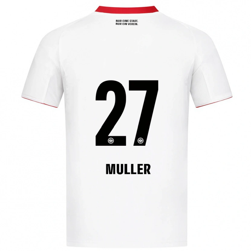 Danxen Women Mark Müller #27 White Red Away Jersey 2025/26 T-Shirt