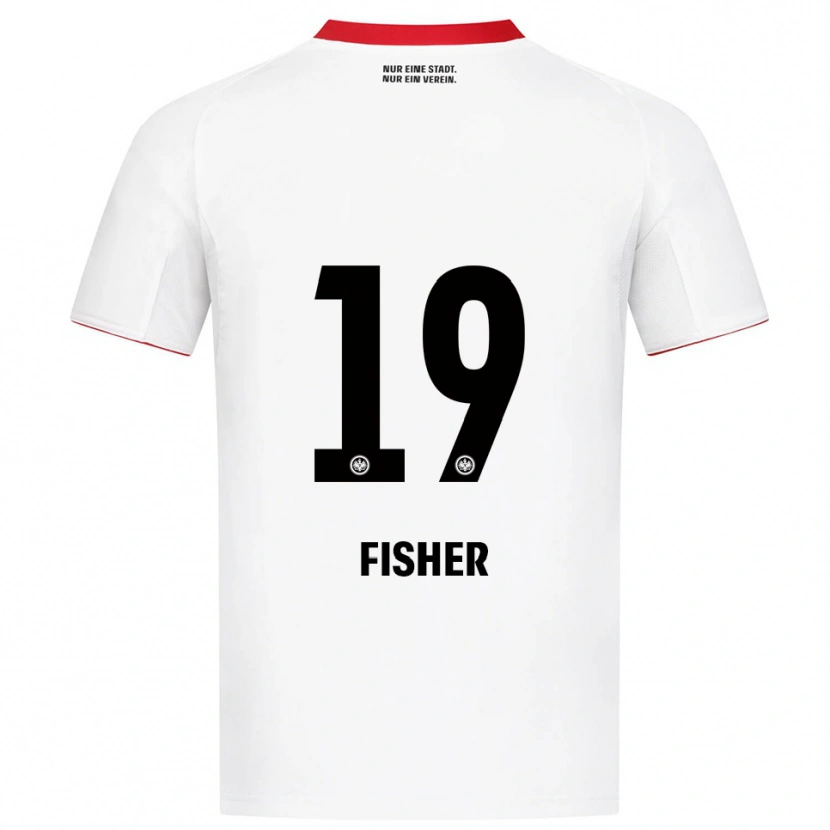 Danxen Women Ben-Luca Fisher #19 White Red Away Jersey 2025/26 T-Shirt