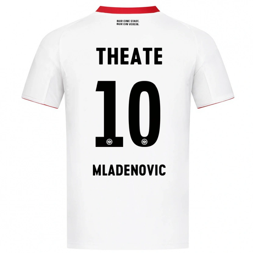 Danxen Women Marko Mladenovic #10 White Red Away Jersey 2025/26 T-Shirt
