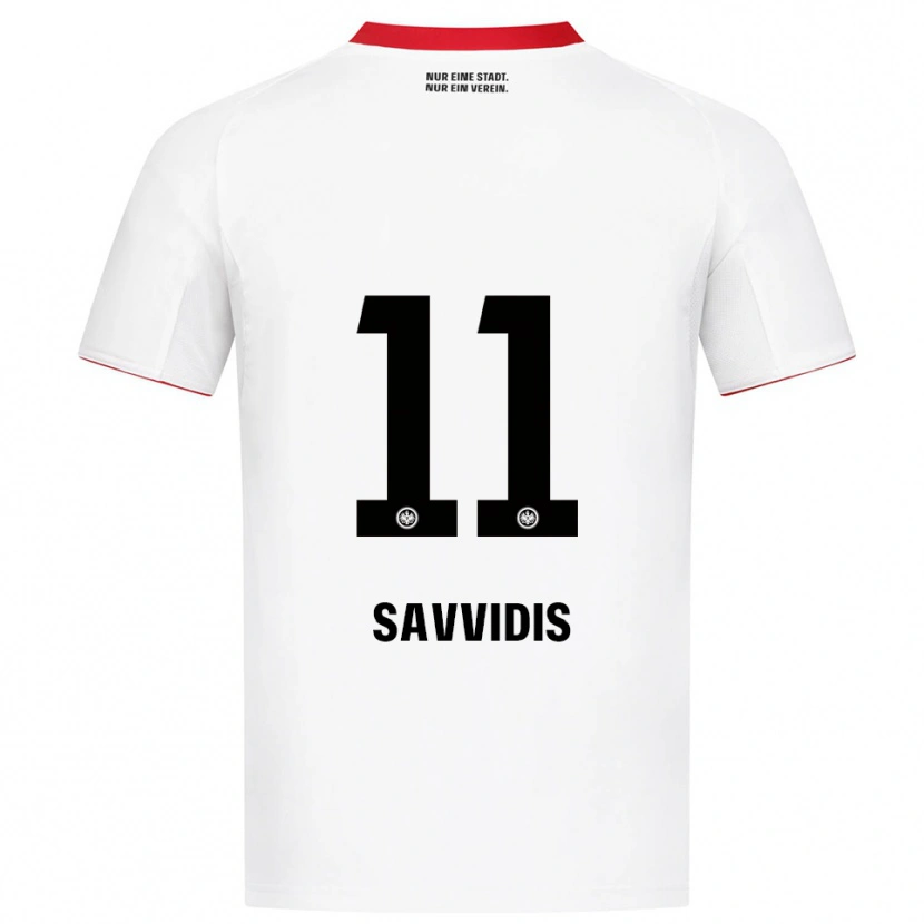 Danxen Women Rafail Savvidis #11 White Red Away Jersey 2025/26 T-Shirt
