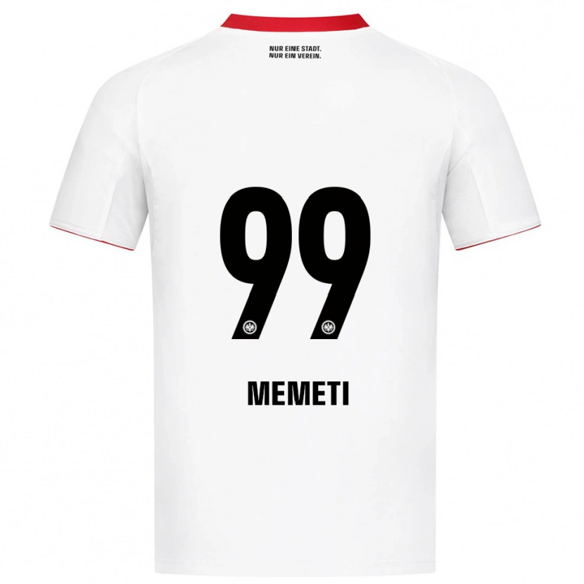 Danxen Women Ereleta Memeti #99 White Red Away Jersey 2025/26 T-Shirt