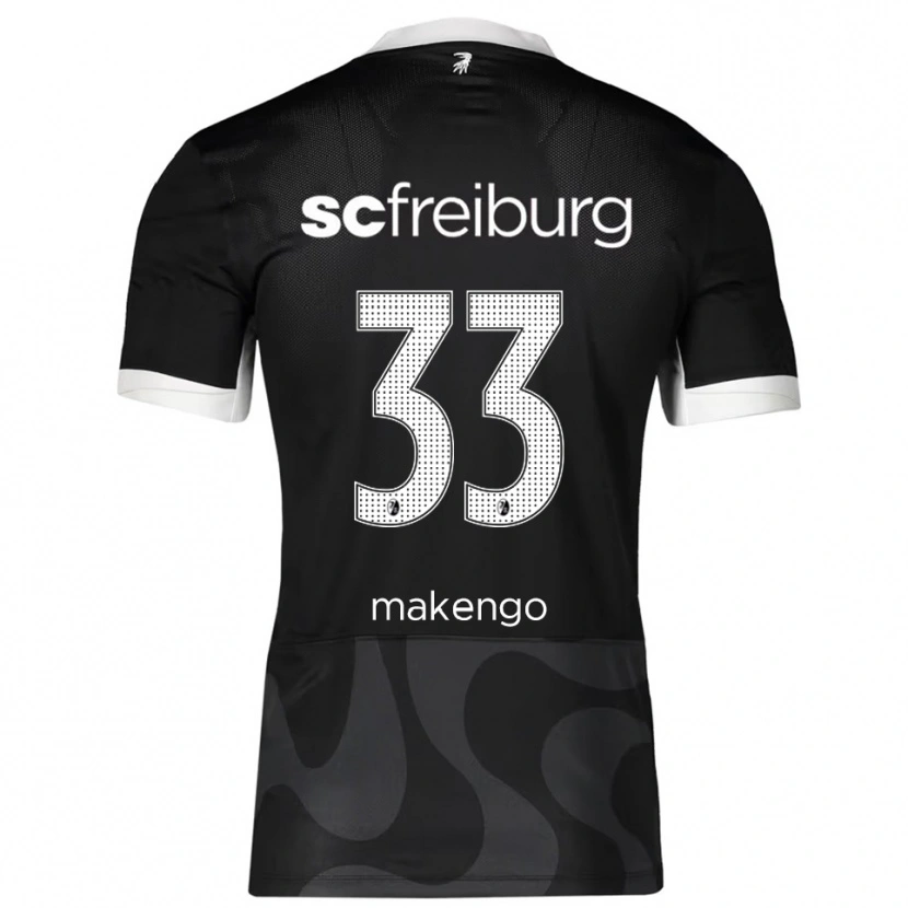 Danxen Women Jordy Makengo #33 Black White Away Jersey 2025/26 T-Shirt