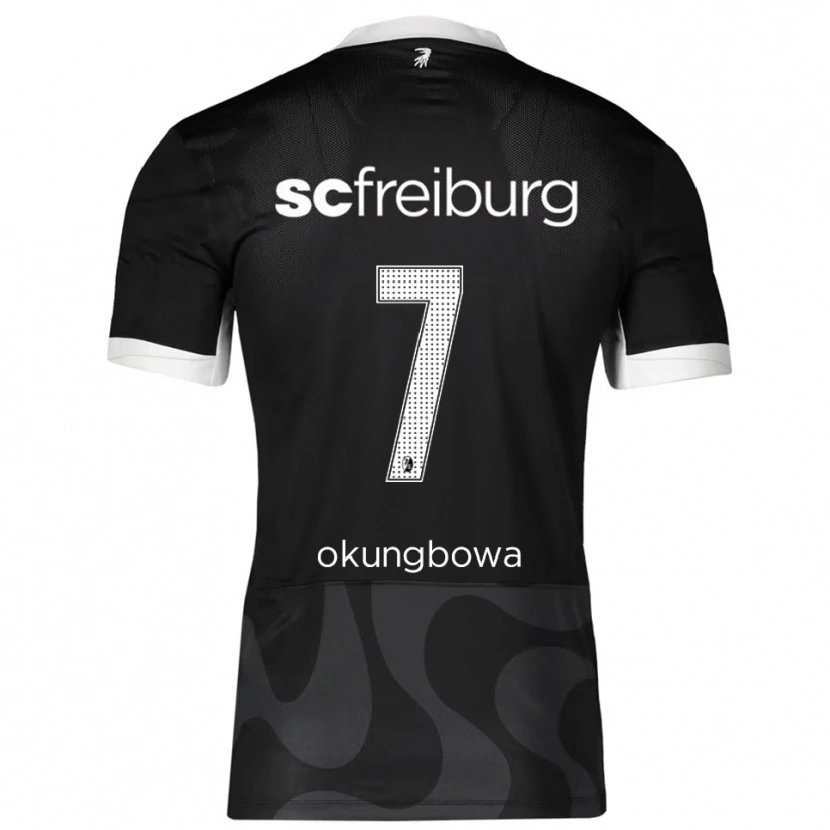 Danxen Women Osagie Okungbowa #7 Black White Away Jersey 2025/26 T-Shirt