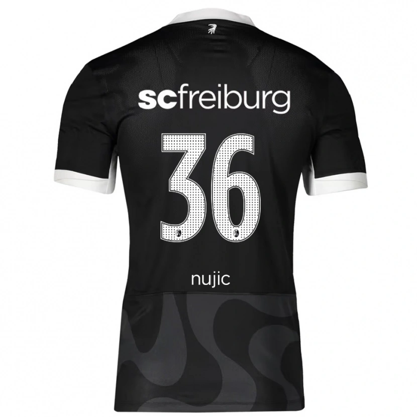 Danxen Women Luka Nujic #36 Black White Away Jersey 2025/26 T-Shirt