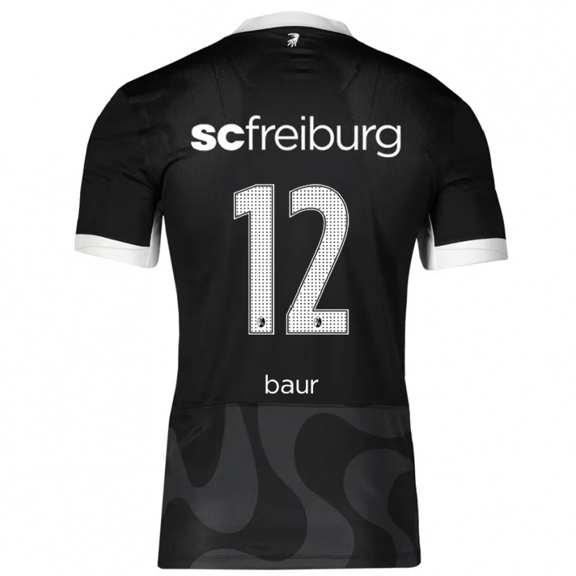 Danxen Women Kimi Baur #12 Black White Away Jersey 2025/26 T-Shirt