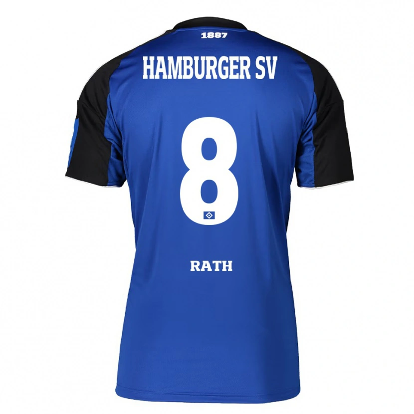 Danxen Women Davis Rath #8 Blue Black Away Jersey 2025/26 T-Shirt