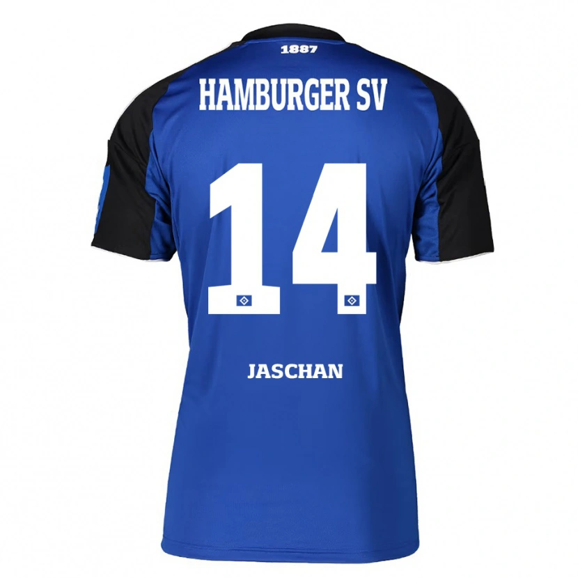 Danxen Women Endrik Jaschan #14 Blue Black Away Jersey 2025/26 T-Shirt