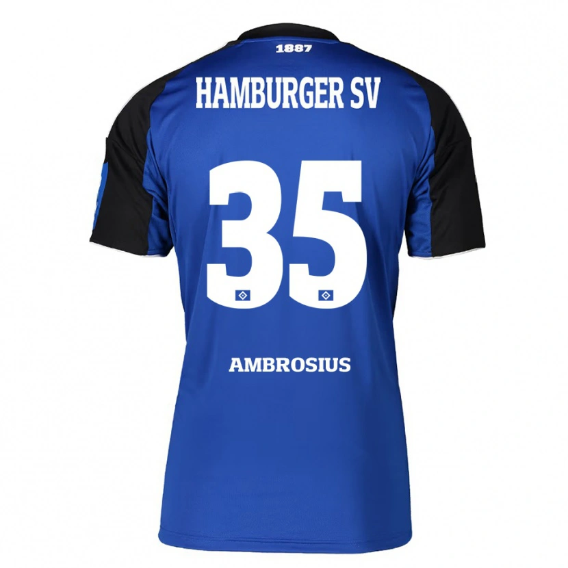 Danxen Women Stephan Ambrosius #35 Blue Black Away Jersey 2025/26 T-Shirt