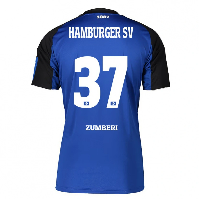 Danxen Women Valon Zumberi #37 Blue Black Away Jersey 2025/26 T-Shirt