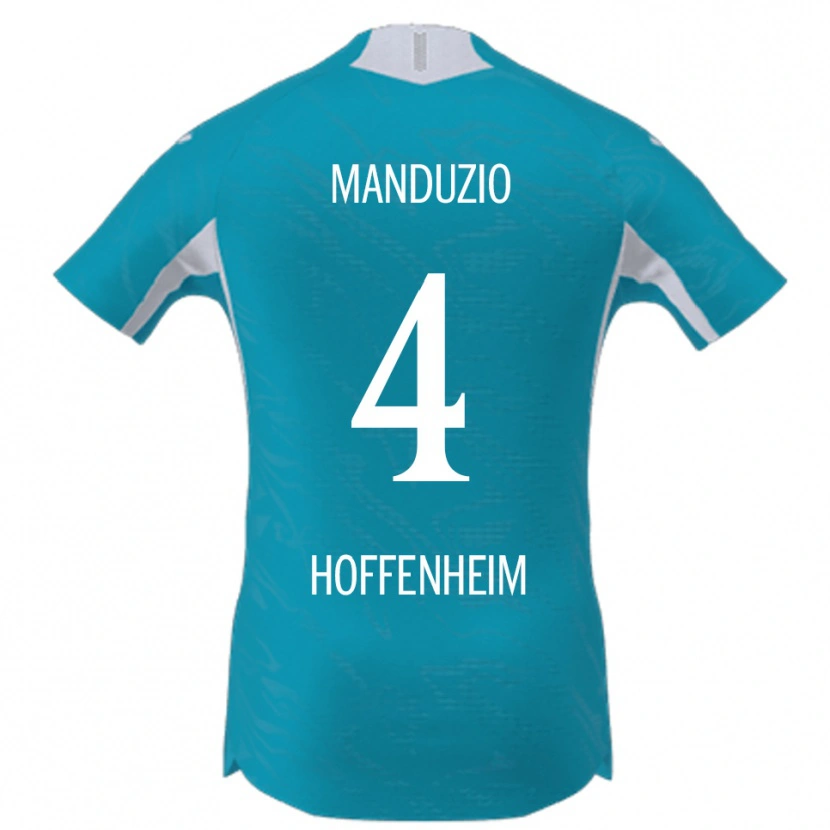 Danxen Women Mattia Manduzio #4 Sky Blue Away Jersey 2025/26 T-Shirt