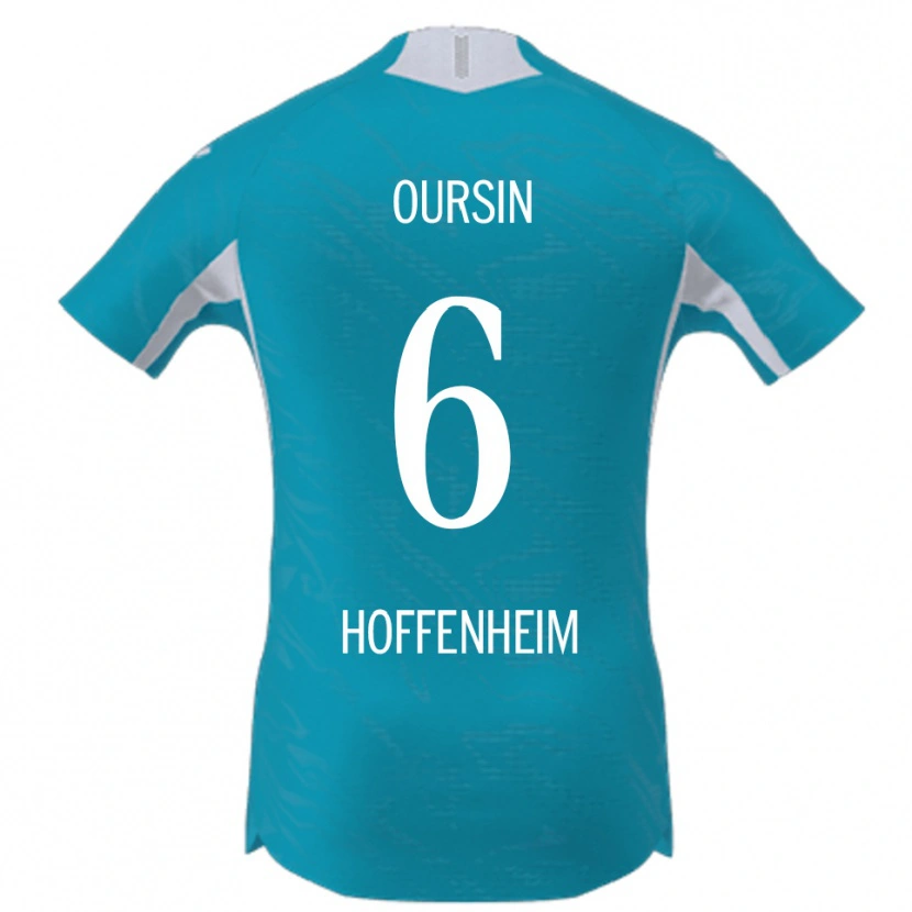 Danxen Women Fredrik Oursin #6 Sky Blue Away Jersey 2025/26 T-Shirt