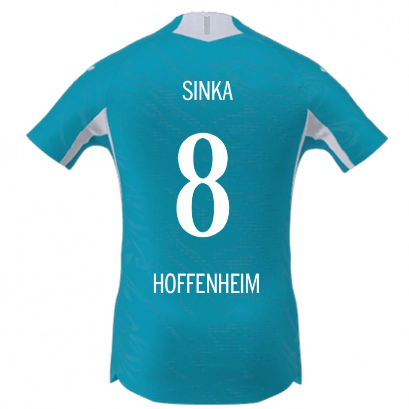 Danxen Women Napsugár Sinka #8 Sky Blue Away Jersey 2025/26 T-Shirt