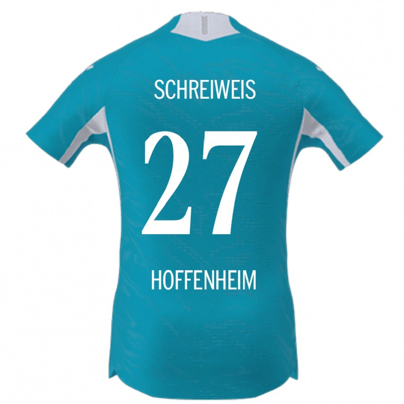 Danxen Women Ben Schreiweis #27 Sky Blue Away Jersey 2025/26 T-Shirt