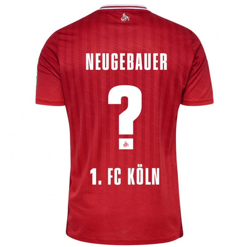 Danxen Women Simon Neugebauer #0 Red White Away Jersey 2025/26 T-Shirt