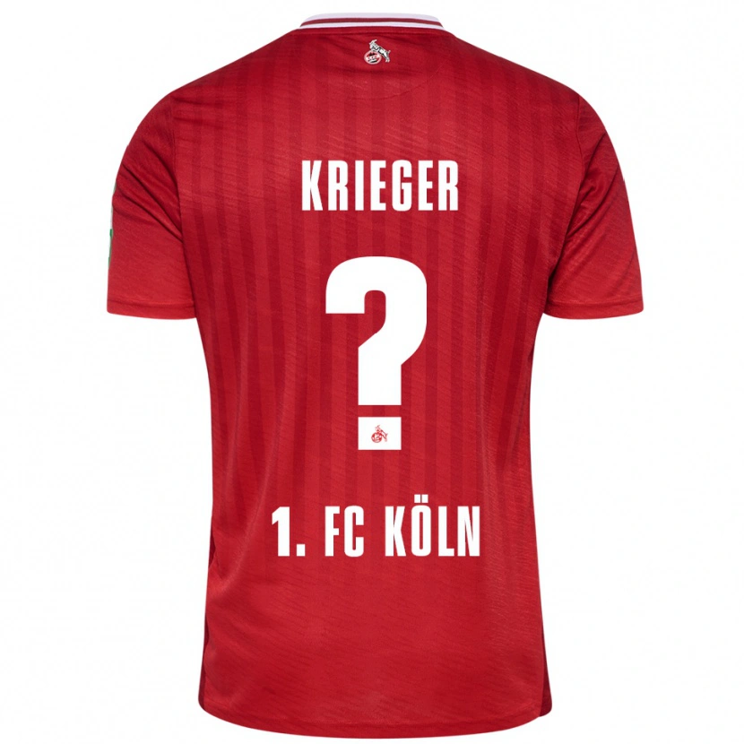 Danxen Women Karl Krieger #0 Red White Away Jersey 2025/26 T-Shirt