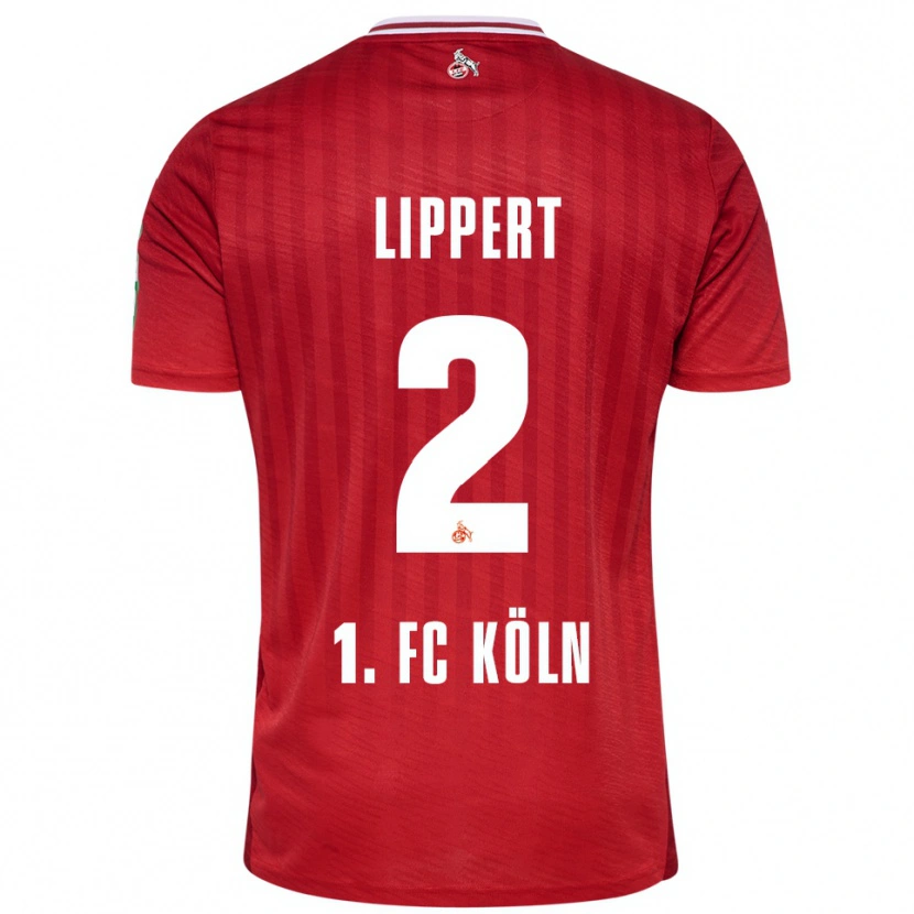 Danxen Women Max Lippert #2 Red White Away Jersey 2025/26 T-Shirt