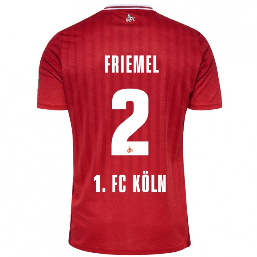 Danxen Women Jonathan Friemel #2 Red White Away Jersey 2025/26 T-Shirt