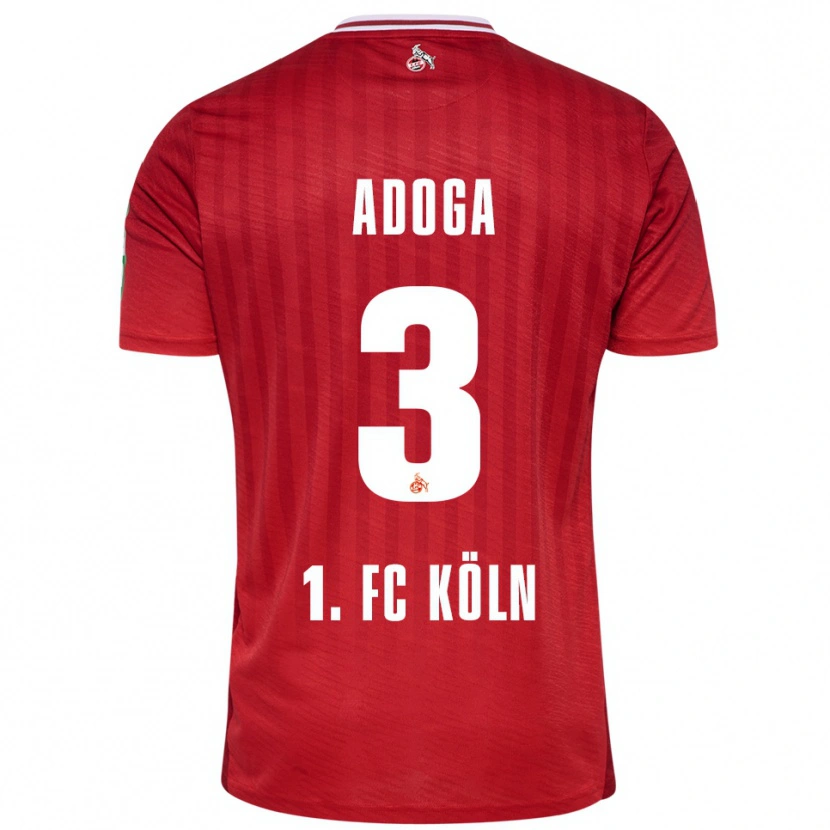Danxen Women Brian Adoga #3 Red White Away Jersey 2025/26 T-Shirt