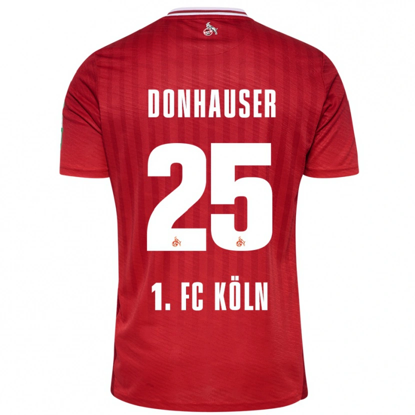 Danxen Women Laura Donhauser #25 Red White Away Jersey 2025/26 T-Shirt