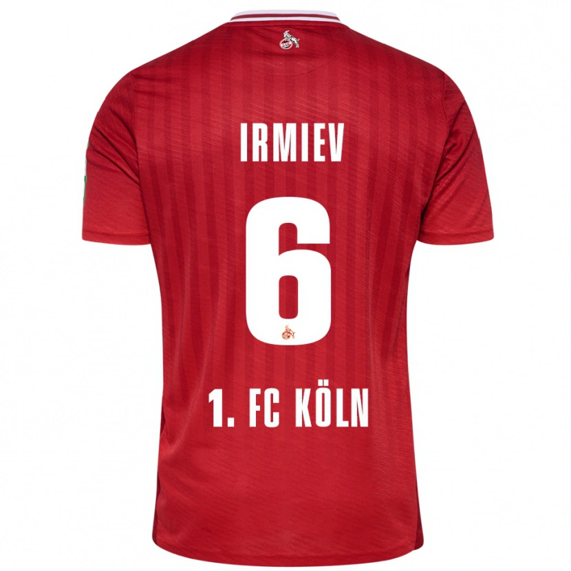 Danxen Women Kristiyan Irmiev #6 Red White Away Jersey 2025/26 T-Shirt