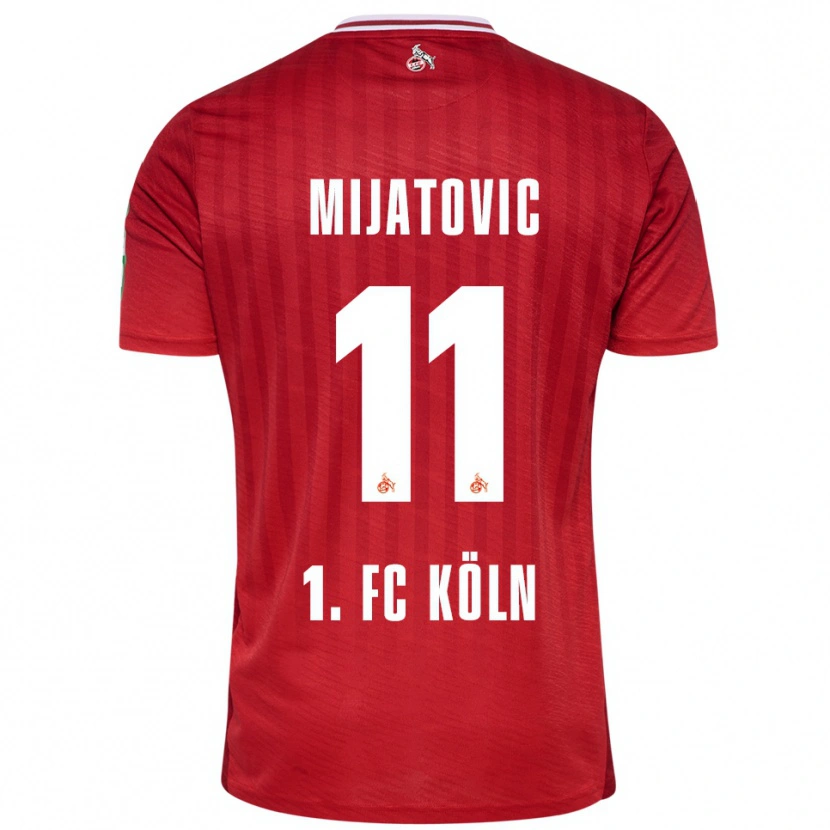 Danxen Women Luca Mijatovic #11 Red White Away Jersey 2025/26 T-Shirt