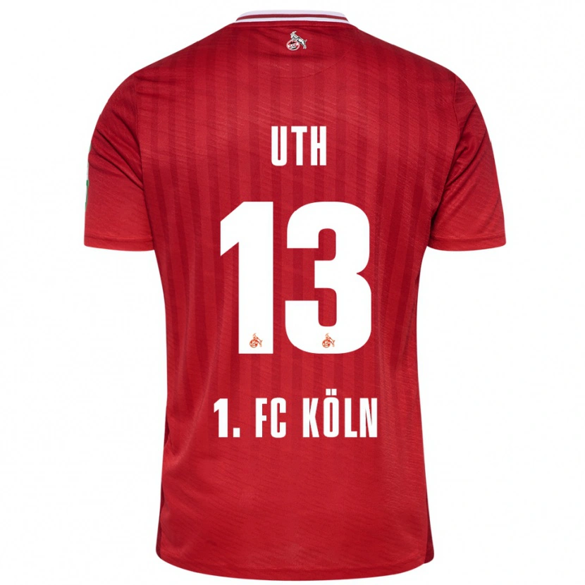 Danxen Women Mark Uth #13 Red White Away Jersey 2025/26 T-Shirt