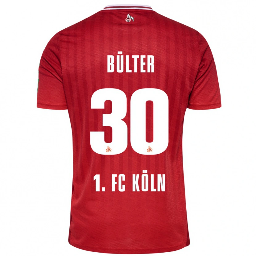 Danxen Women Marius Bülter #30 Red White Away Jersey 2025/26 T-Shirt