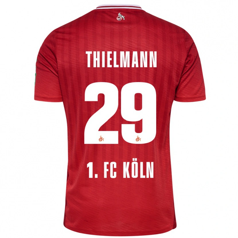 Danxen Women Jan Thielmann #29 Red White Away Jersey 2025/26 T-Shirt
