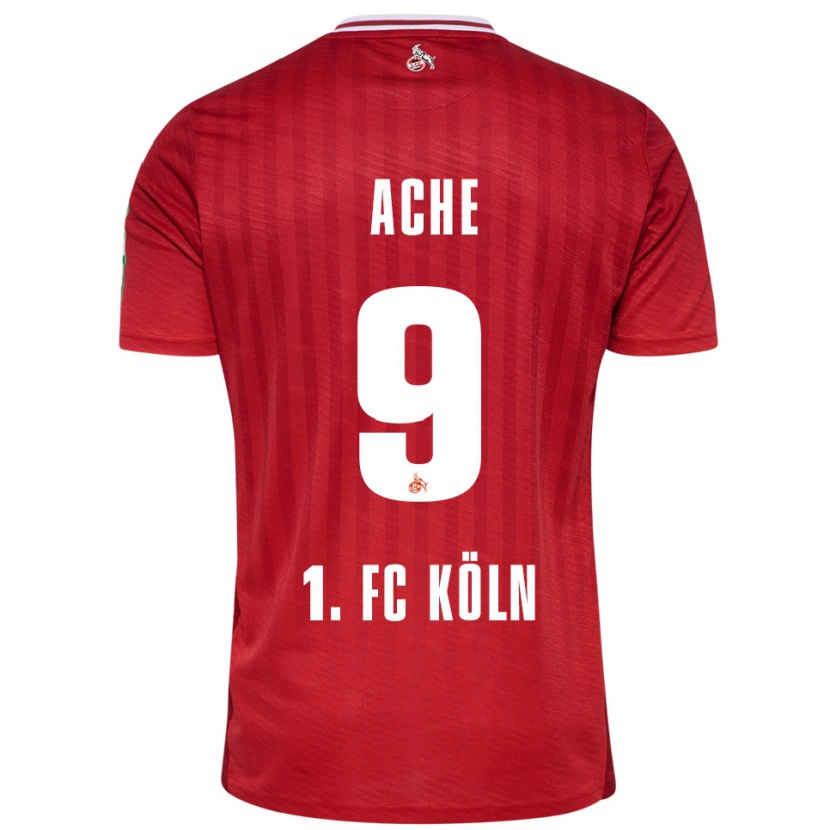 Danxen Women Ragnar Ache #9 Red White Away Jersey 2025/26 T-Shirt