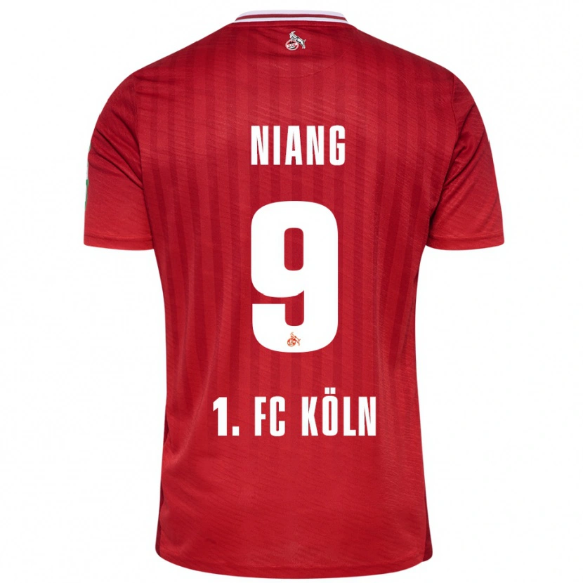 Danxen Women Youssoupha Niang #9 Red White Away Jersey 2025/26 T-Shirt
