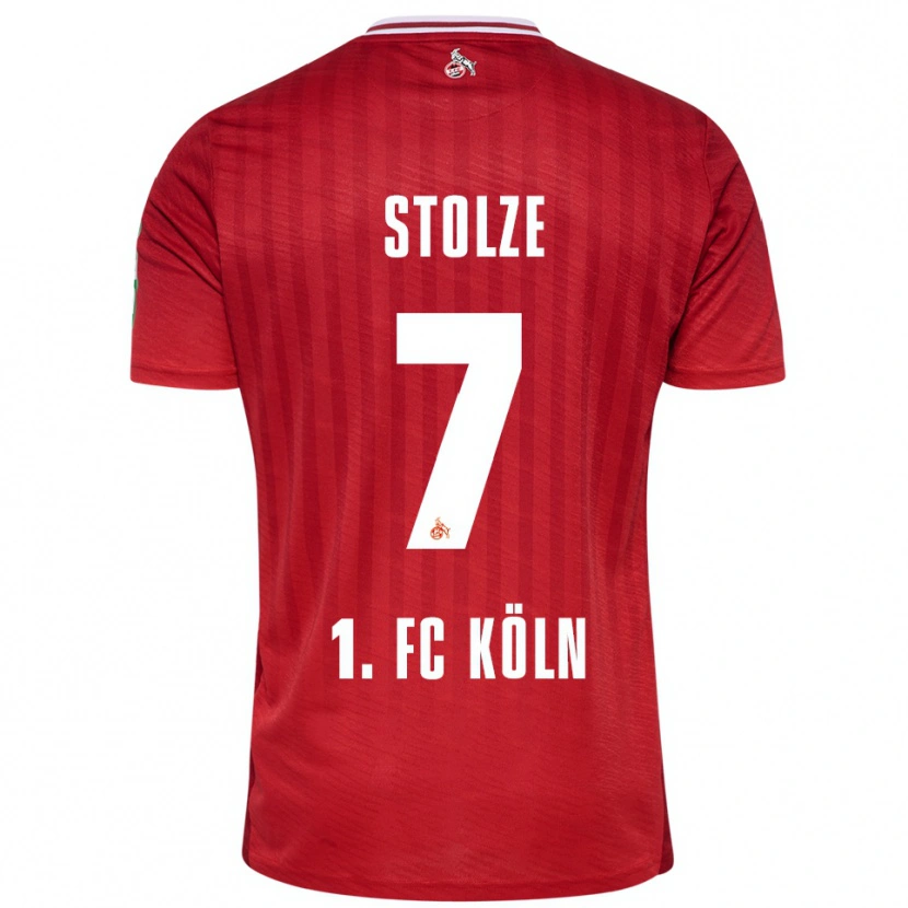 Danxen Women Anna-Lena Stolze #7 Red White Away Jersey 2025/26 T-Shirt