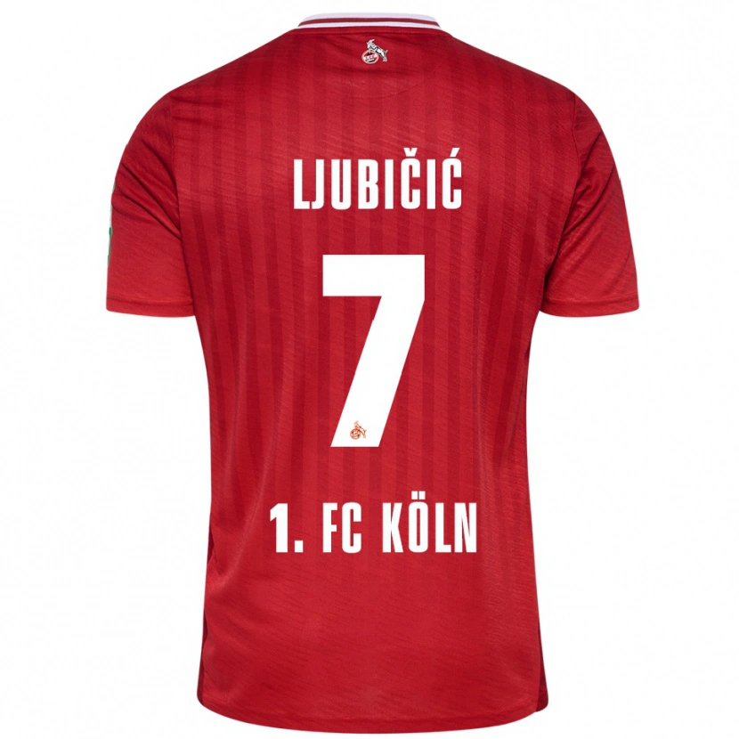 Danxen Women Dejan Ljubicic #7 Red White Away Jersey 2025/26 T-Shirt