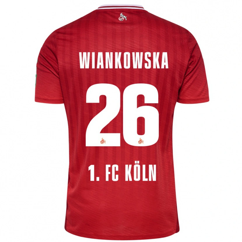 Danxen Women Martyna Wiankow­ska #26 Red White Away Jersey 2025/26 T-Shirt