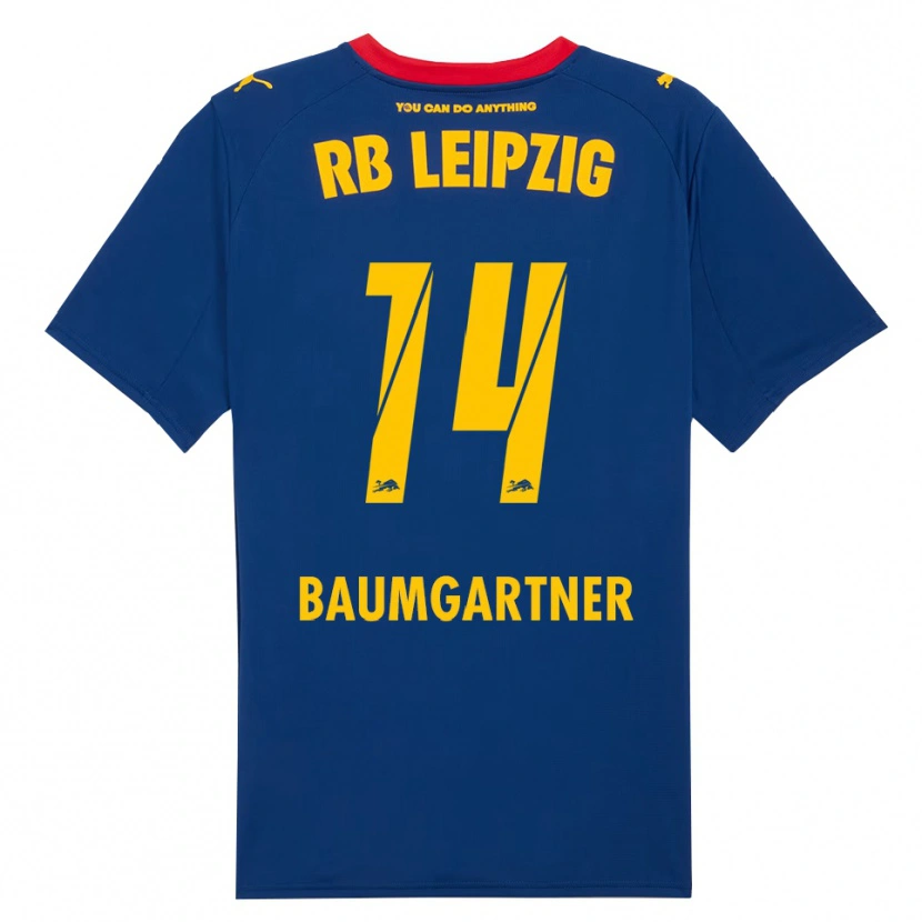 Danxen Women Christoph Baumgartner #14 Navy Red Away Jersey 2025/26 T-Shirt