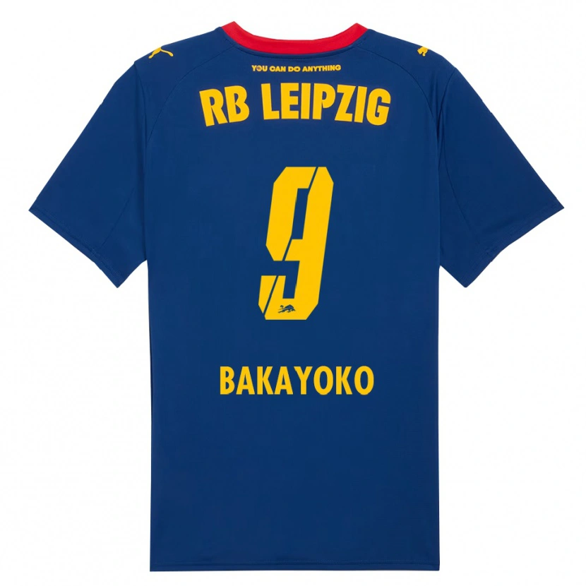 Danxen Women Johan Bakayoko #9 Navy Red Away Jersey 2025/26 T-Shirt