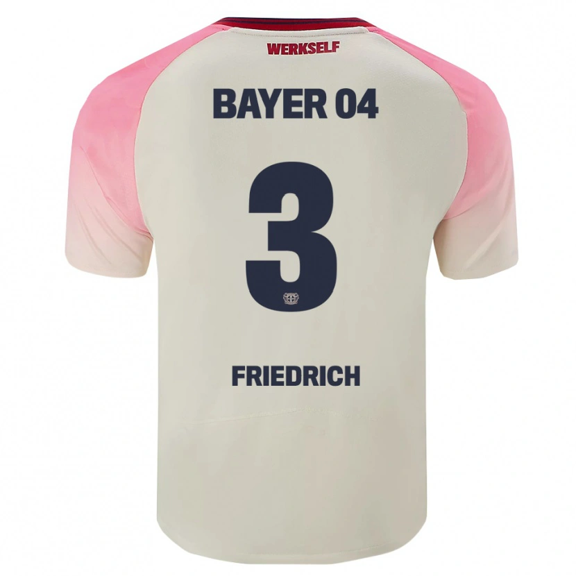 Danxen Women Melissa Friedrich #3 Pink Off White Away Jersey 2025/26 T-Shirt