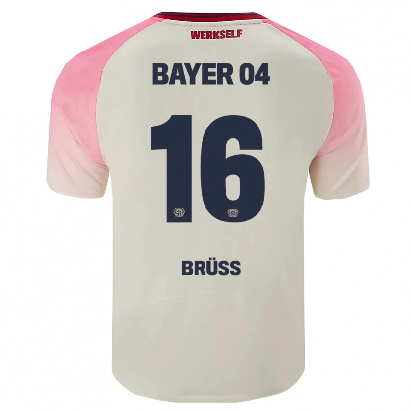 Danxen Women Tom Brüss #16 Pink Off White Away Jersey 2025/26 T-Shirt