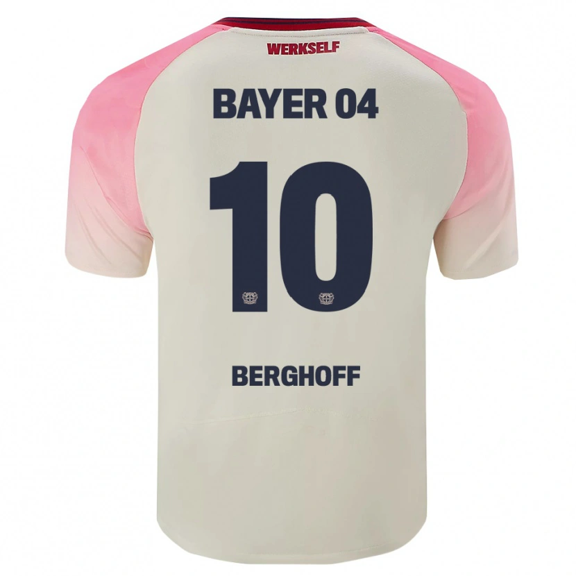Danxen Women Jonah Berghoff #10 Pink Off White Away Jersey 2025/26 T-Shirt
