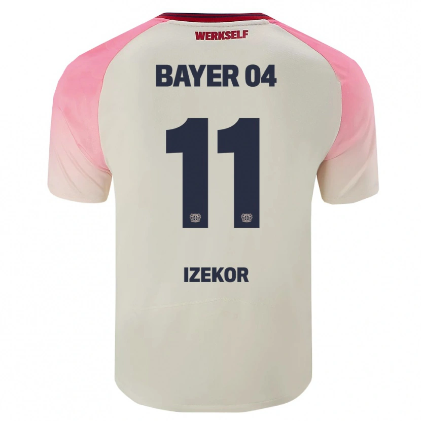 Danxen Women Ken Izekor #11 Pink Off White Away Jersey 2025/26 T-Shirt