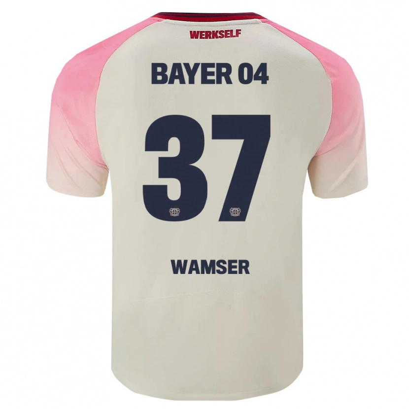 Danxen Women Carlotta Wamser #37 Pink Off White Away Jersey 2025/26 T-Shirt
