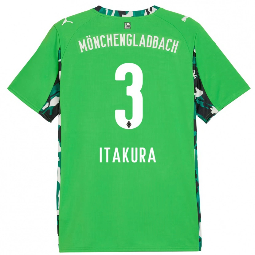 Danxen Women Ko Itakura #3 Green Black Away Jersey 2025/26 T-Shirt
