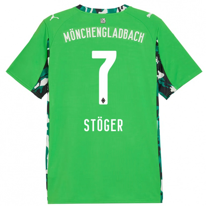 Danxen Women Kevin Stöger #7 Green Black Away Jersey 2025/26 T-Shirt
