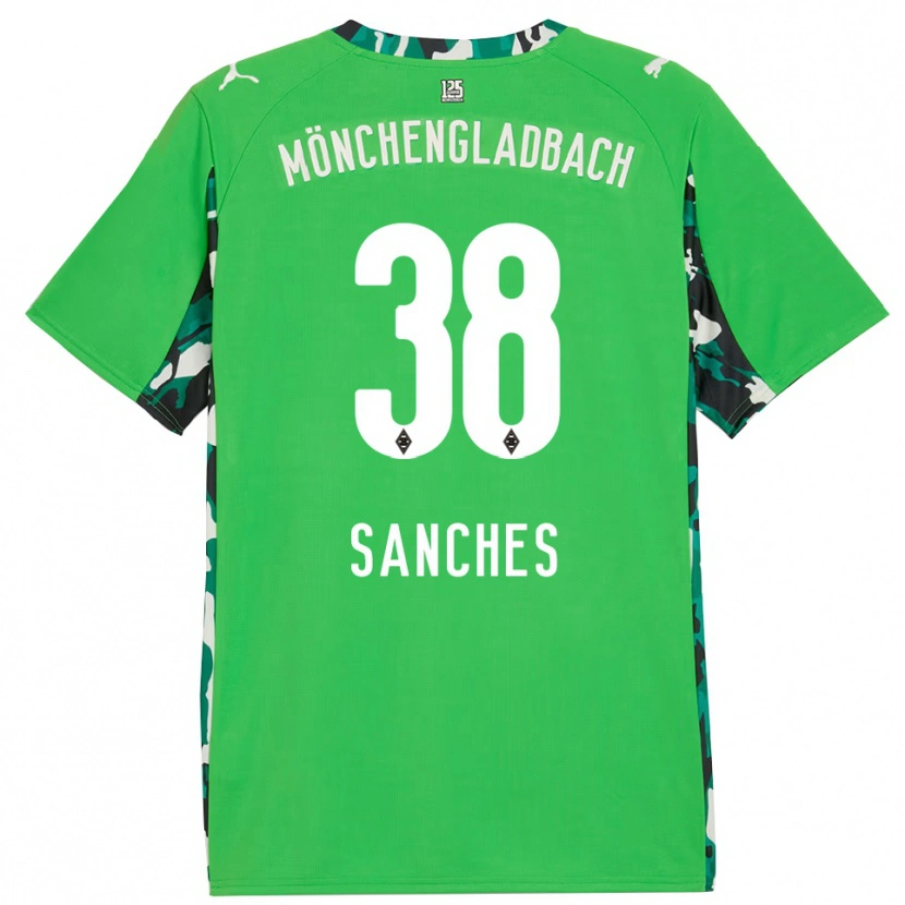 Danxen Women Yvandro Borges Sanches #38 Green Black Away Jersey 2025/26 T-Shirt