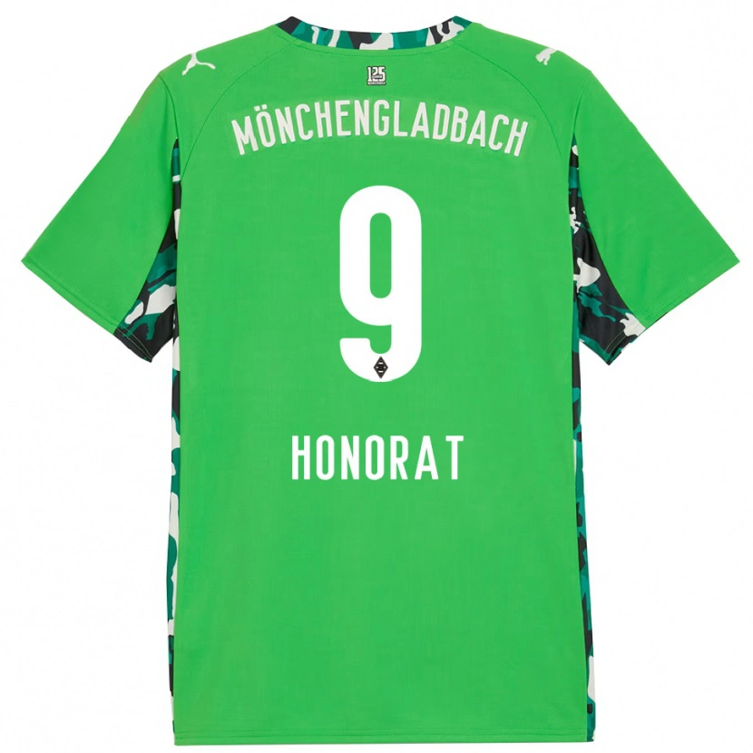 Danxen Women Franck Honorat #9 Green Black Away Jersey 2025/26 T-Shirt
