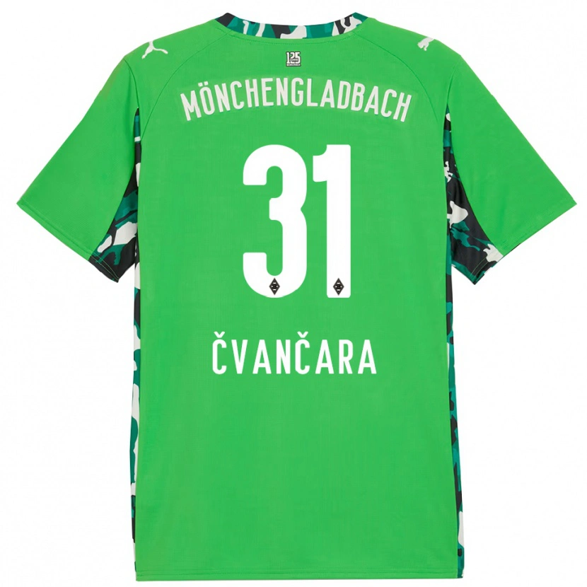 Danxen Women Tomas Cvancara #31 Green Black Away Jersey 2025/26 T-Shirt